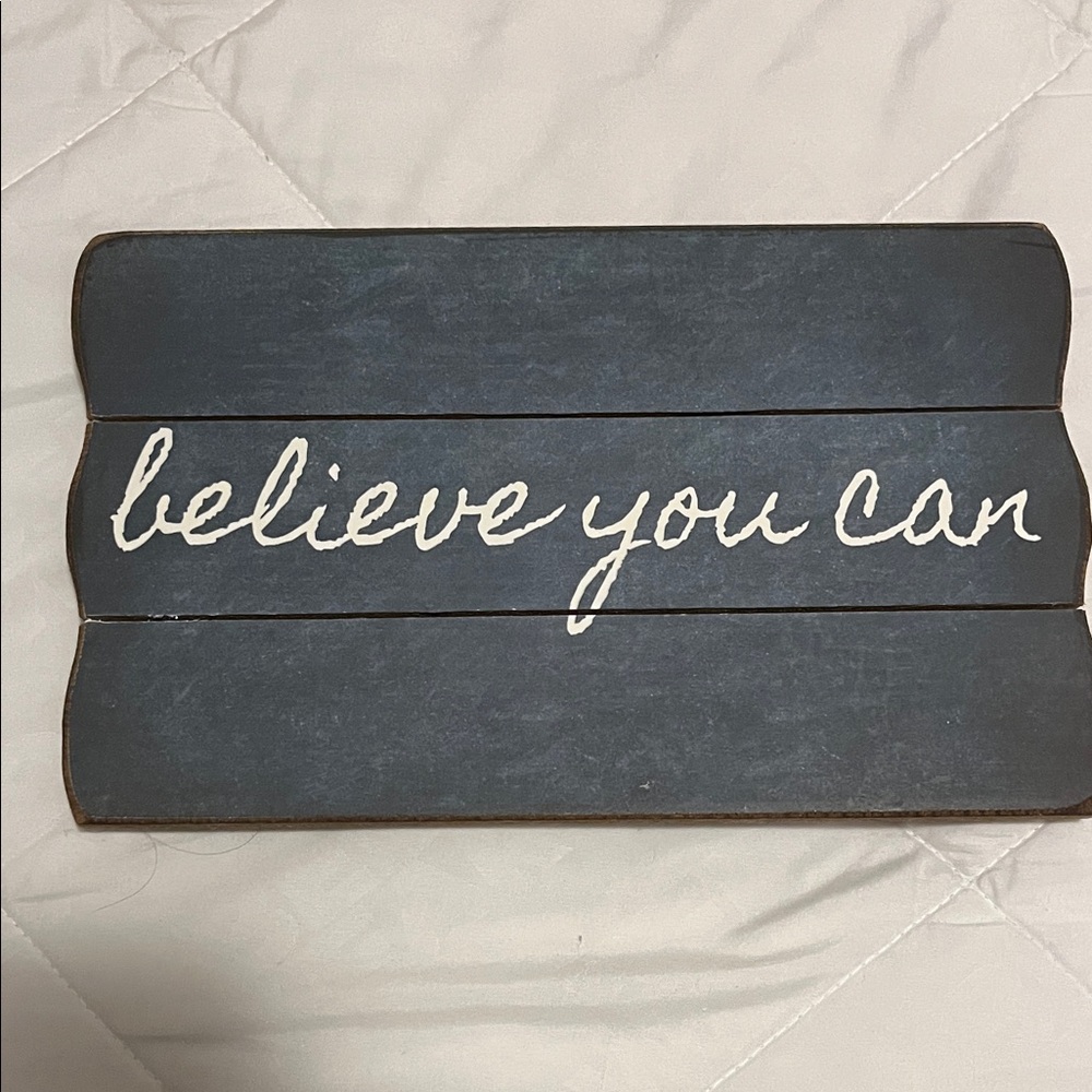 Pier 1 Black and White Motivational Wall Art 11.5x7 inches